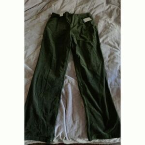 Croft&Barrow Stretch micro Corduroy Dark Olive Green Slimming jeans pants 12T